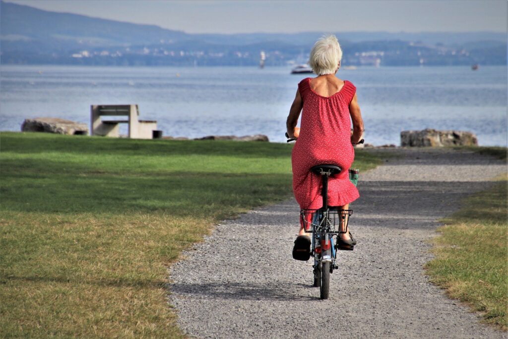 Rentnerin Fahrrad
